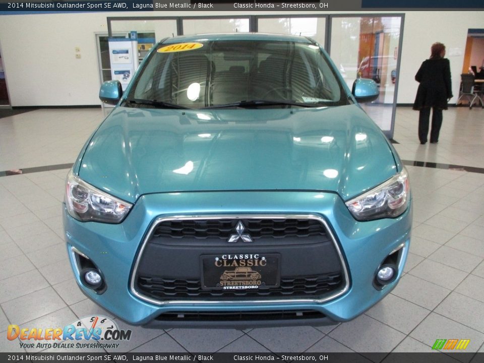 2014 Mitsubishi Outlander Sport SE AWD Laguna Blue Metallic / Black Photo #2