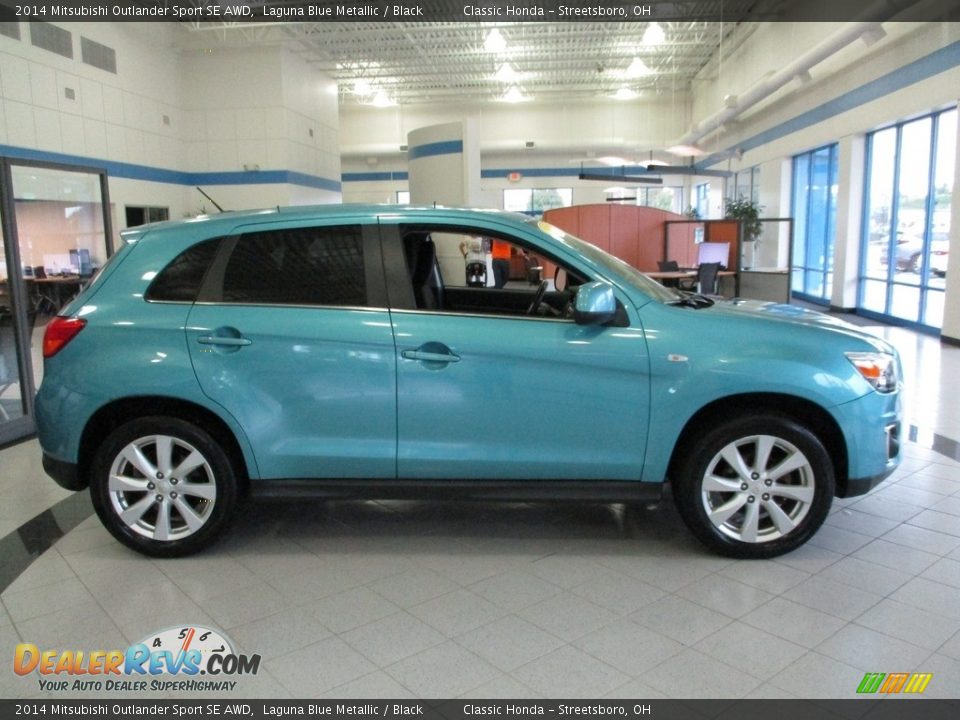 Laguna Blue Metallic 2014 Mitsubishi Outlander Sport SE AWD Photo #4