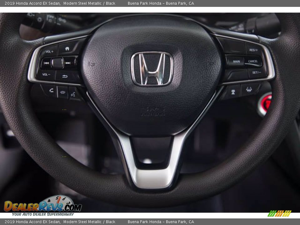 2019 Honda Accord EX Sedan Modern Steel Metallic / Black Photo #13