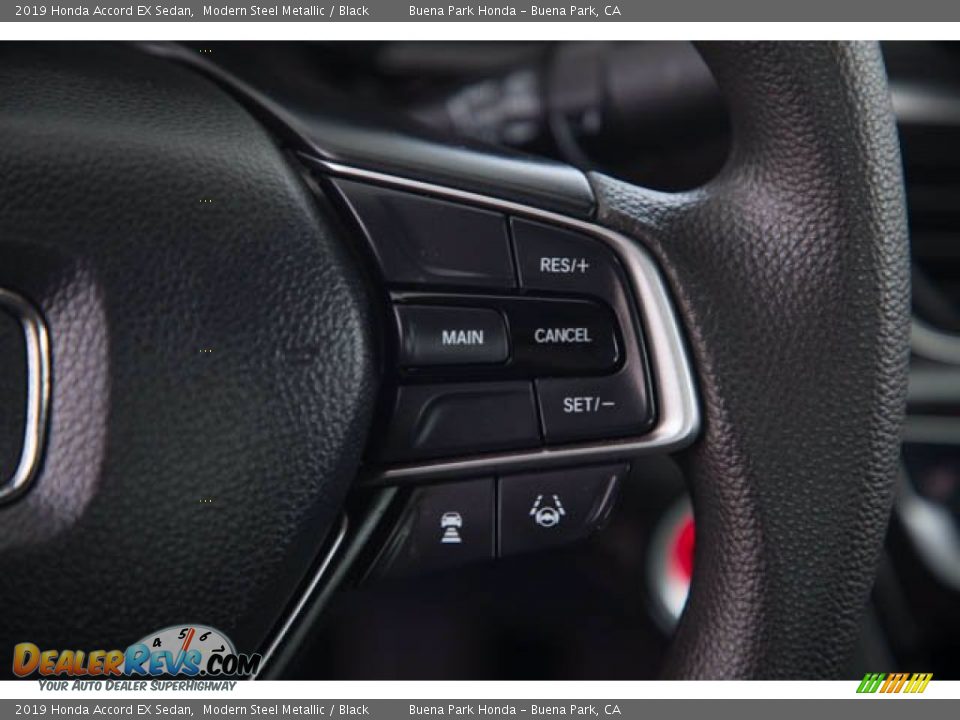 2019 Honda Accord EX Sedan Modern Steel Metallic / Black Photo #15
