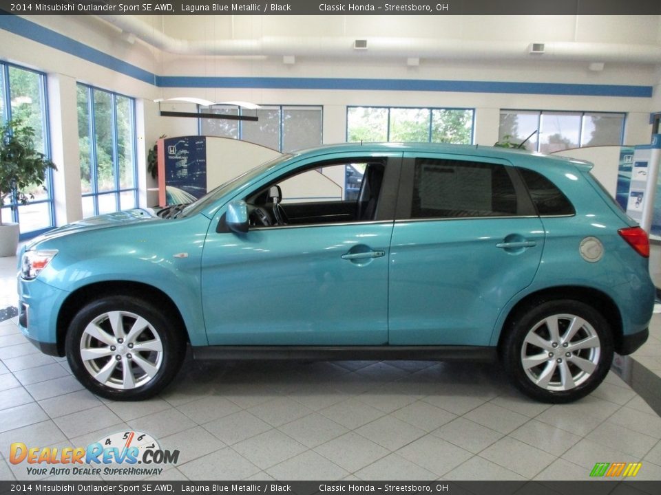 Laguna Blue Metallic 2014 Mitsubishi Outlander Sport SE AWD Photo #10