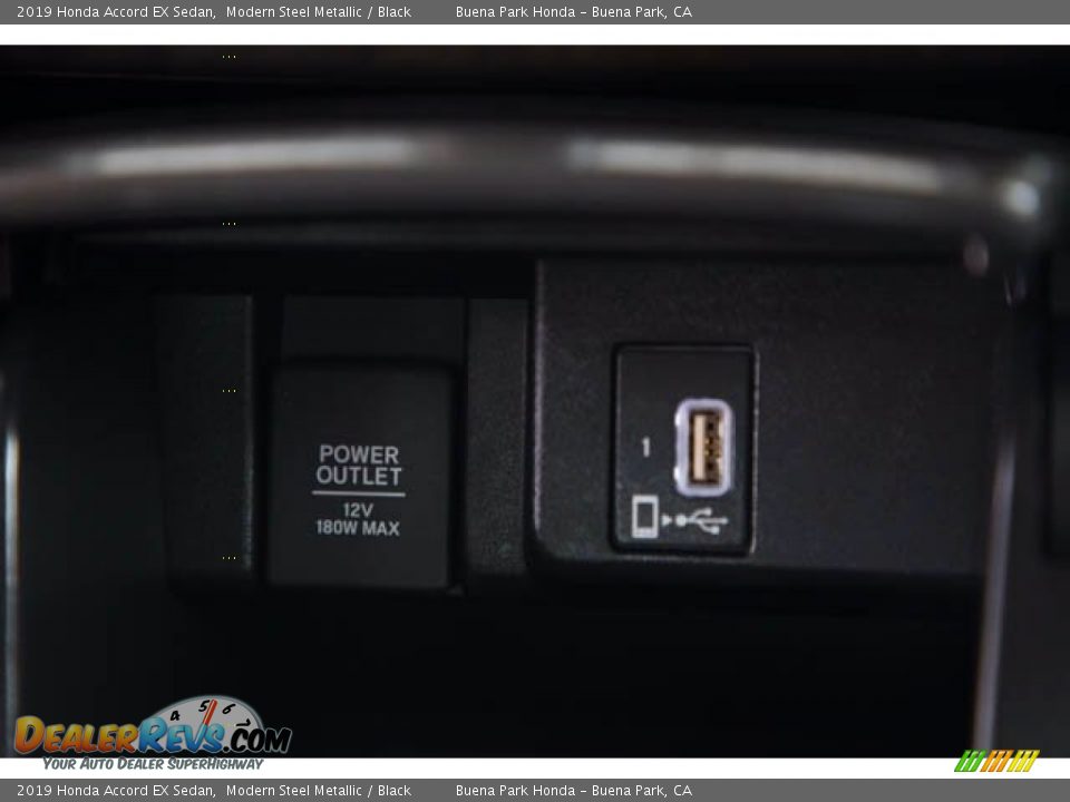 2019 Honda Accord EX Sedan Modern Steel Metallic / Black Photo #17