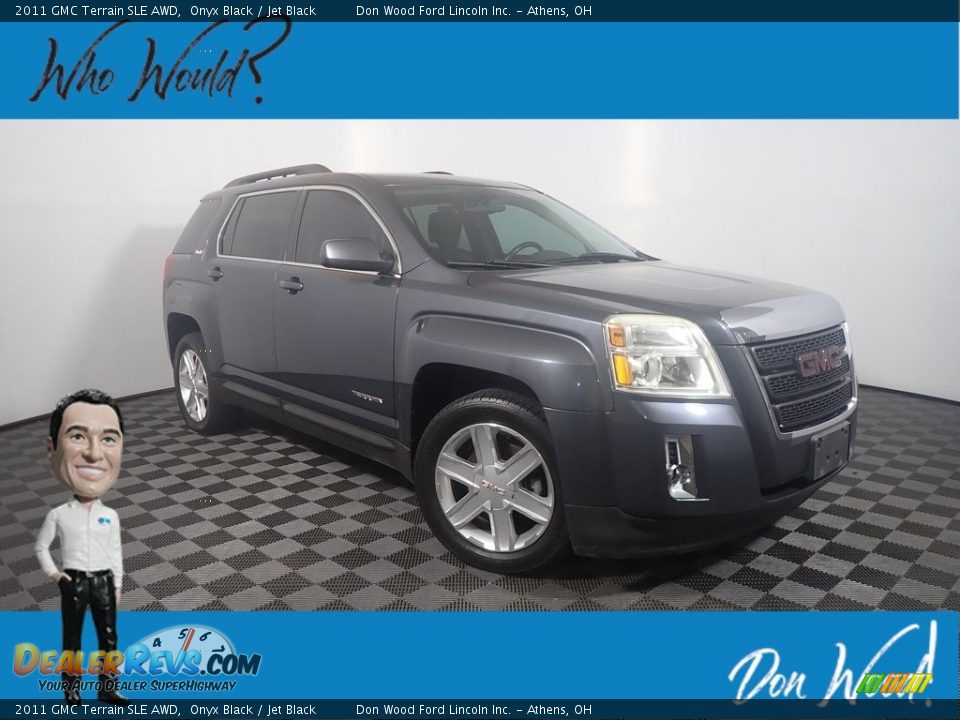 2011 GMC Terrain SLE AWD Onyx Black / Jet Black Photo #1