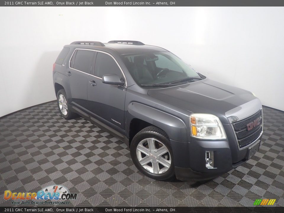 2011 GMC Terrain SLE AWD Onyx Black / Jet Black Photo #2