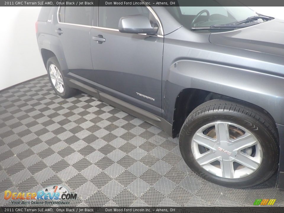 2011 GMC Terrain SLE AWD Onyx Black / Jet Black Photo #3