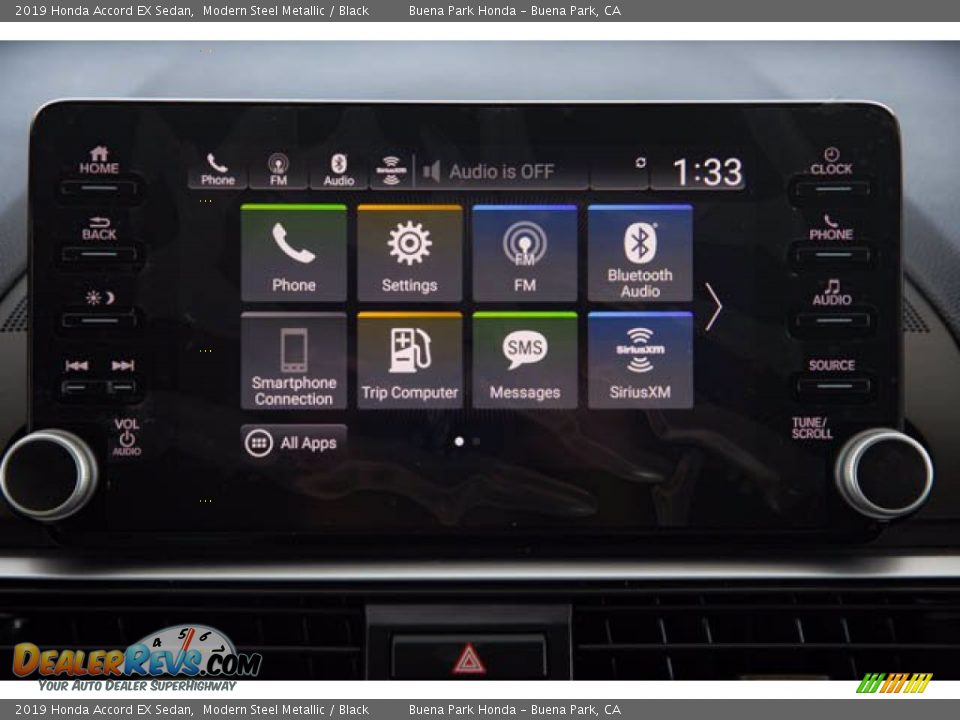 2019 Honda Accord EX Sedan Modern Steel Metallic / Black Photo #26