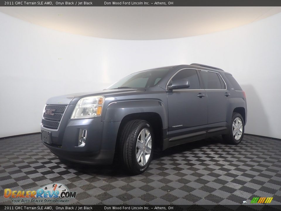 2011 GMC Terrain SLE AWD Onyx Black / Jet Black Photo #7