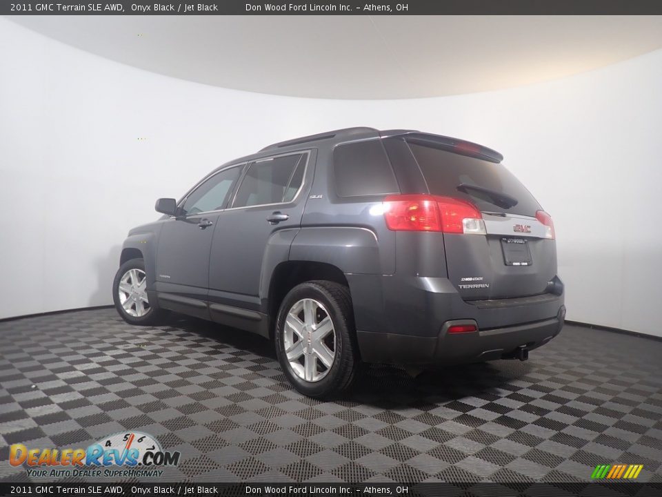 2011 GMC Terrain SLE AWD Onyx Black / Jet Black Photo #10