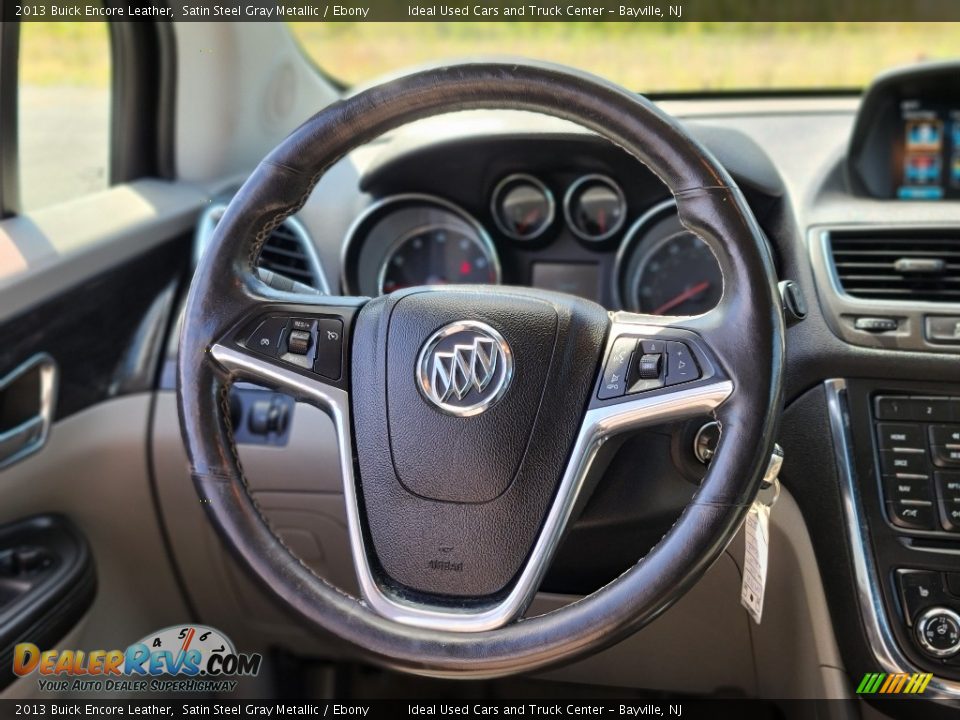 2013 Buick Encore Leather Satin Steel Gray Metallic / Ebony Photo #23