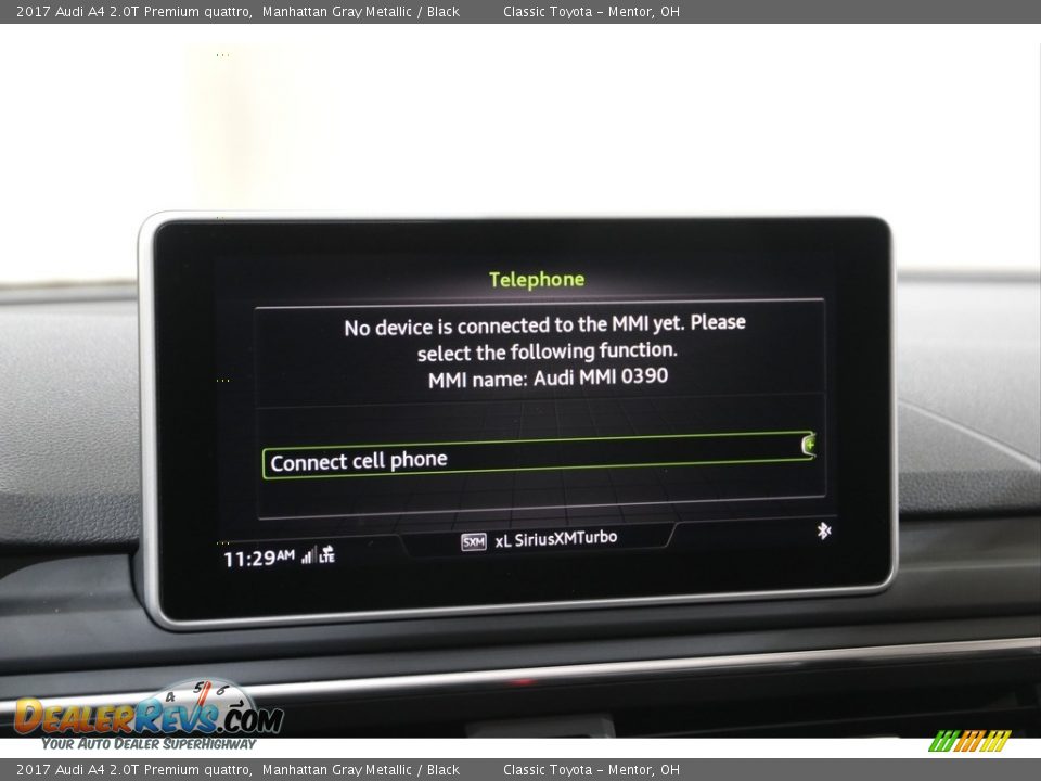 2017 Audi A4 2.0T Premium quattro Manhattan Gray Metallic / Black Photo #11