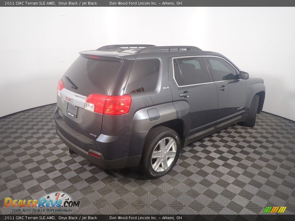 2011 GMC Terrain SLE AWD Onyx Black / Jet Black Photo #16
