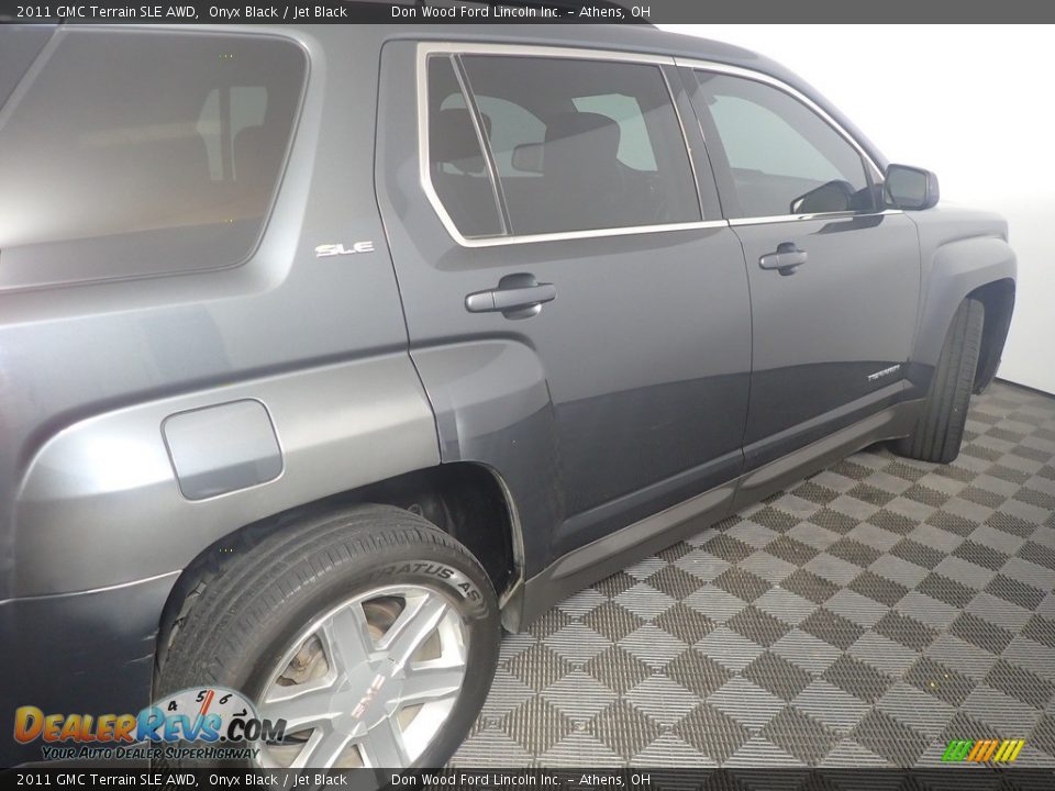 2011 GMC Terrain SLE AWD Onyx Black / Jet Black Photo #18