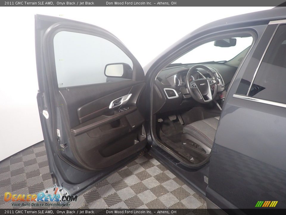 2011 GMC Terrain SLE AWD Onyx Black / Jet Black Photo #19