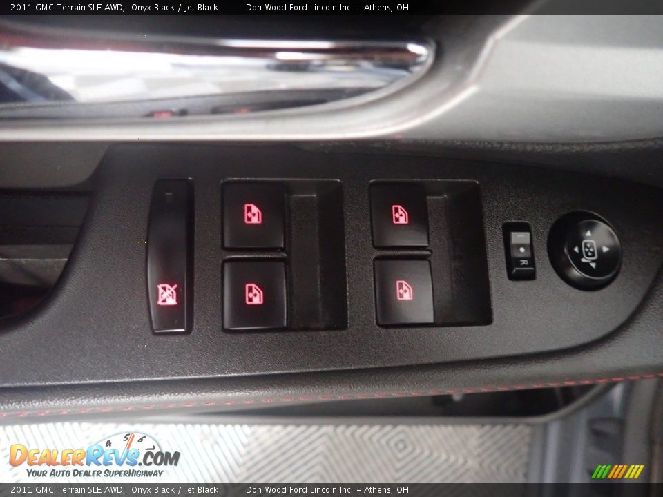 2011 GMC Terrain SLE AWD Onyx Black / Jet Black Photo #20