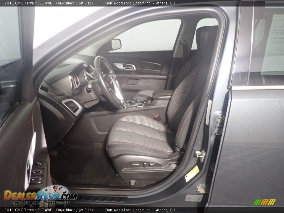 2011 GMC Terrain SLE AWD Onyx Black / Jet Black Photo #21