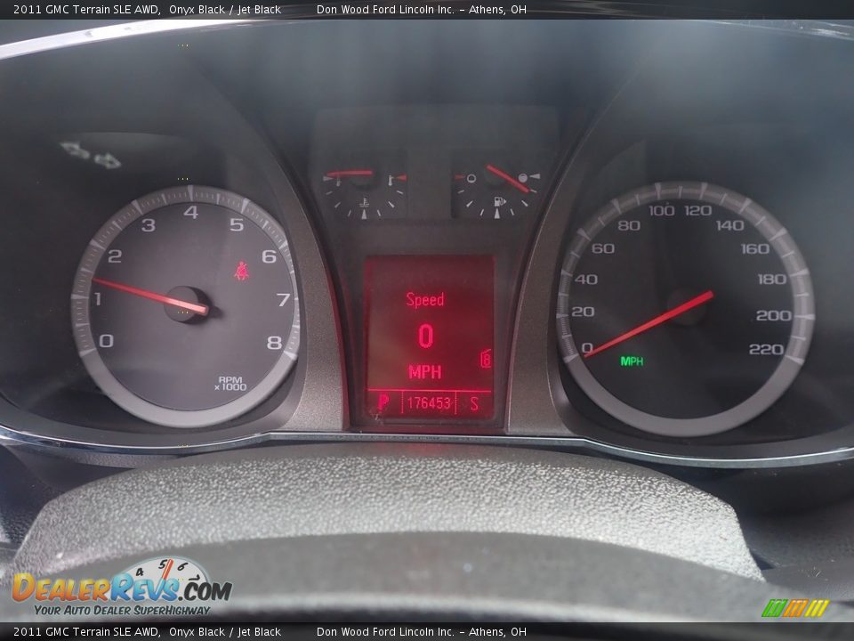2011 GMC Terrain SLE AWD Onyx Black / Jet Black Photo #27