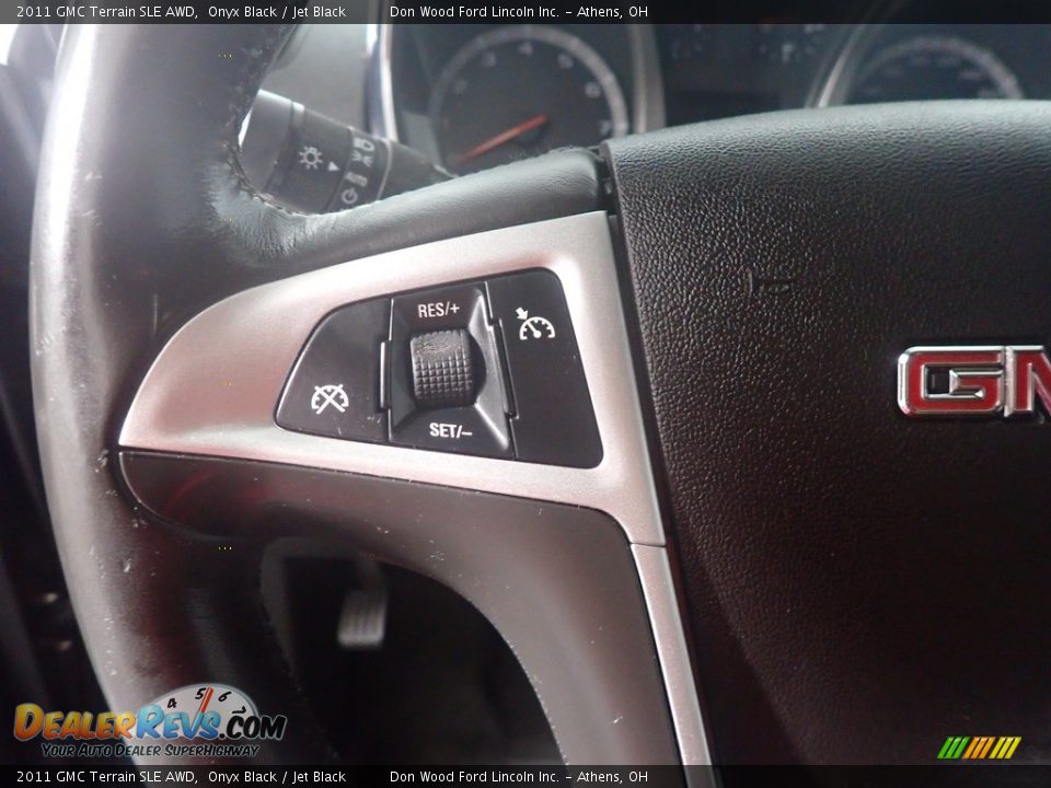 2011 GMC Terrain SLE AWD Onyx Black / Jet Black Photo #28