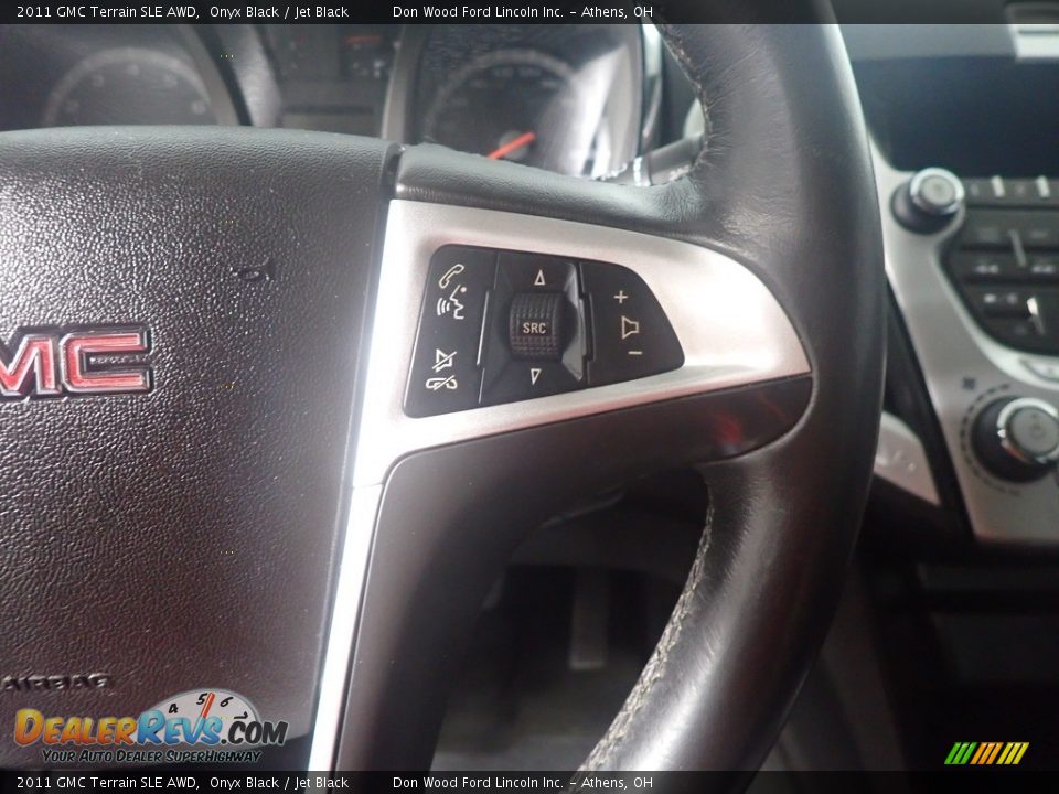2011 GMC Terrain SLE AWD Onyx Black / Jet Black Photo #29