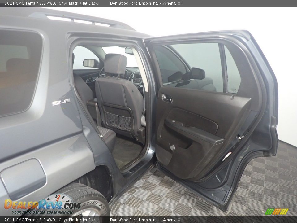 2011 GMC Terrain SLE AWD Onyx Black / Jet Black Photo #34