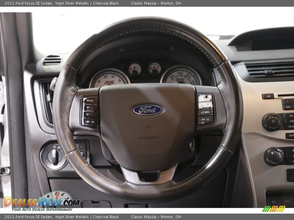 2011 Ford Focus SE Sedan Ingot Silver Metallic / Charcoal Black Photo #7