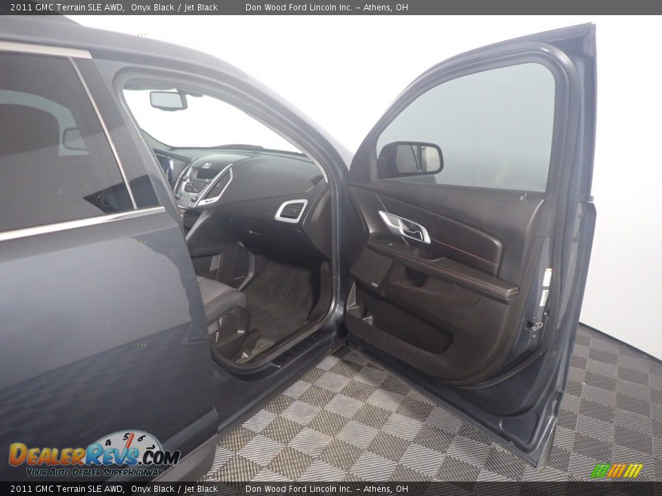 2011 GMC Terrain SLE AWD Onyx Black / Jet Black Photo #36