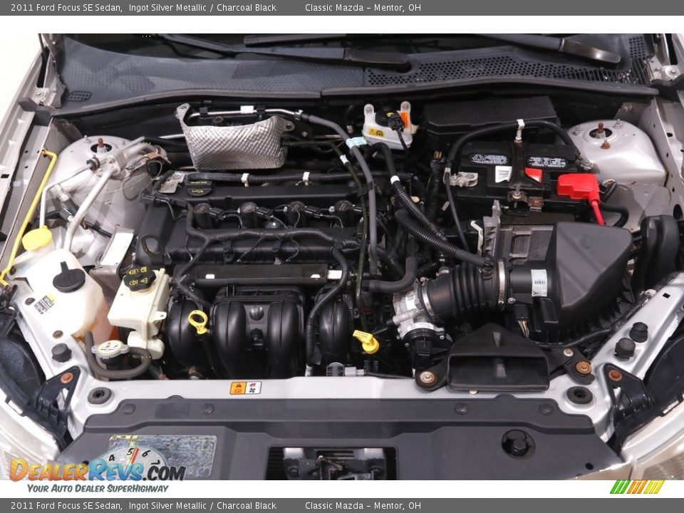 2011 Ford Focus SE Sedan Ingot Silver Metallic / Charcoal Black Photo #15