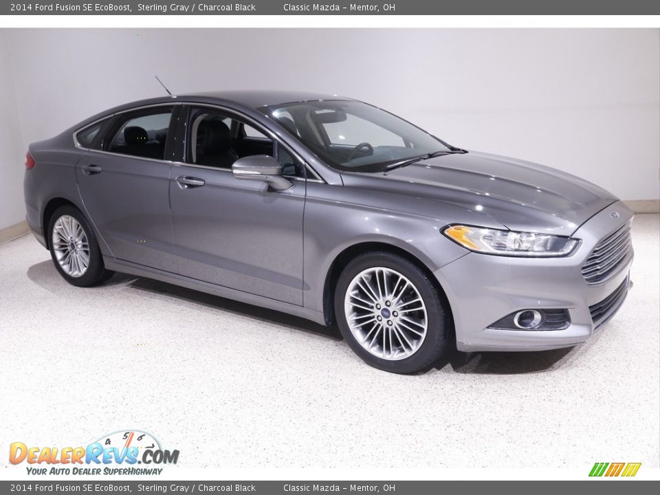 2014 Ford Fusion SE EcoBoost Sterling Gray / Charcoal Black Photo #1