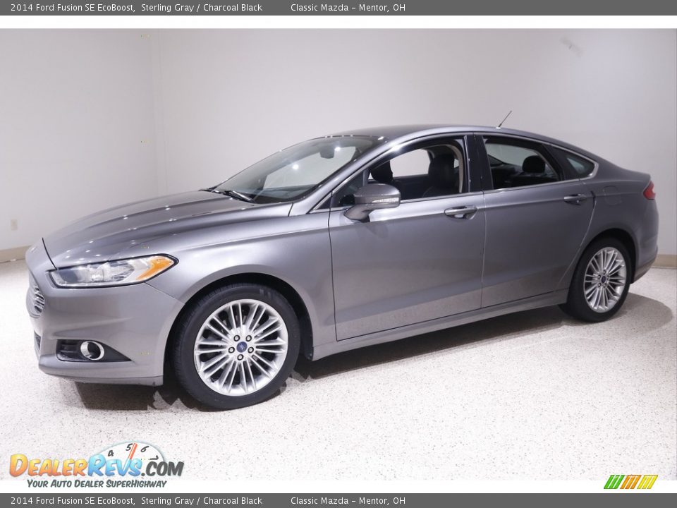 2014 Ford Fusion SE EcoBoost Sterling Gray / Charcoal Black Photo #3