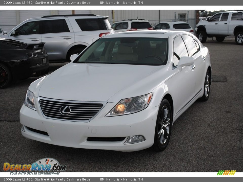 2009 Lexus LS 460 Starfire White Pearl / Cashmere Beige Photo #1