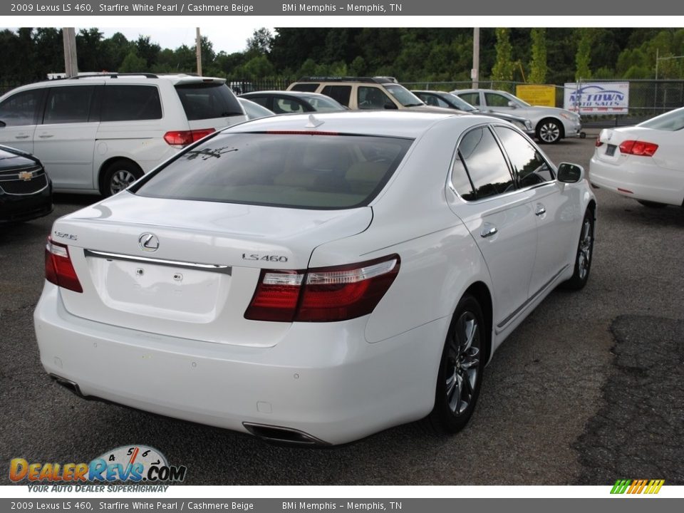 2009 Lexus LS 460 Starfire White Pearl / Cashmere Beige Photo #5