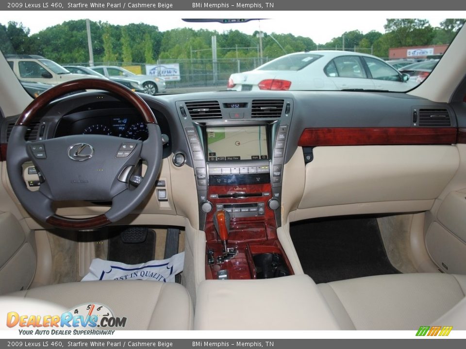 2009 Lexus LS 460 Starfire White Pearl / Cashmere Beige Photo #9