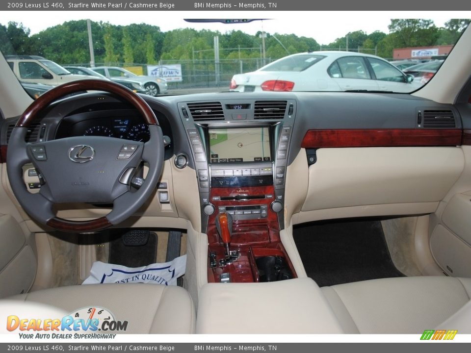 2009 Lexus LS 460 Starfire White Pearl / Cashmere Beige Photo #9