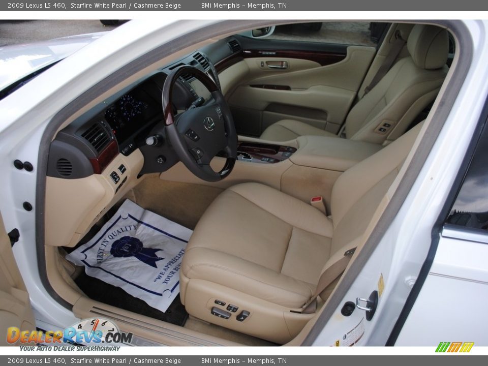 2009 Lexus LS 460 Starfire White Pearl / Cashmere Beige Photo #11