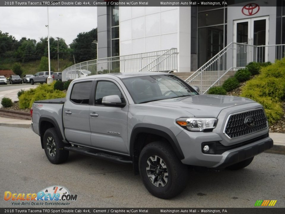 2018 Toyota Tacoma TRD Sport Double Cab 4x4 Cement / Graphite w/Gun Metal Photo #1