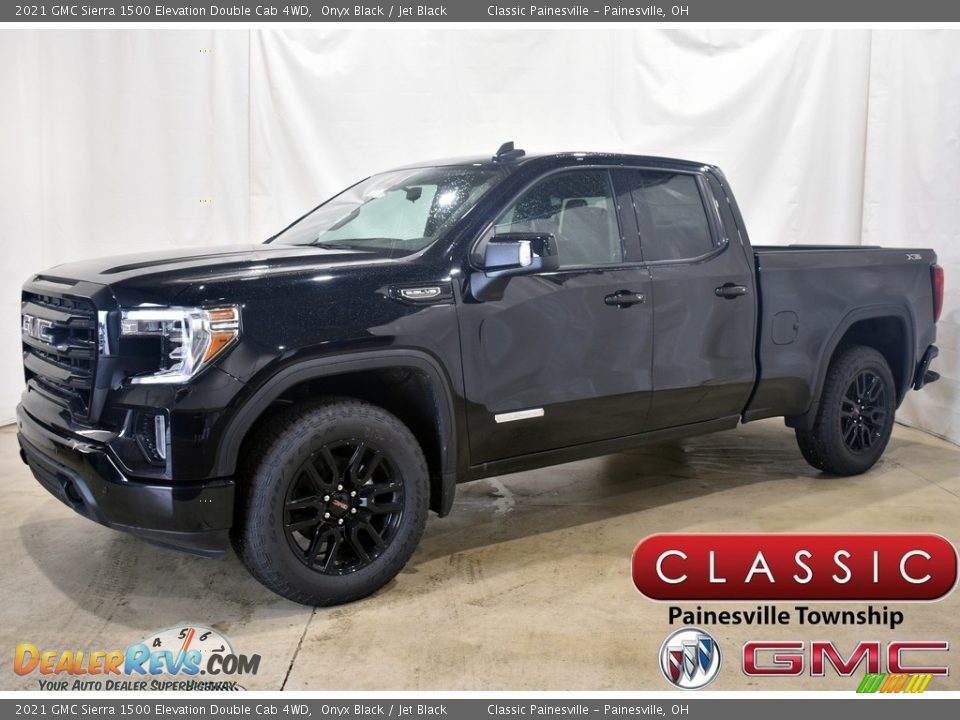 2021 GMC Sierra 1500 Elevation Double Cab 4WD Onyx Black / Jet Black Photo #1