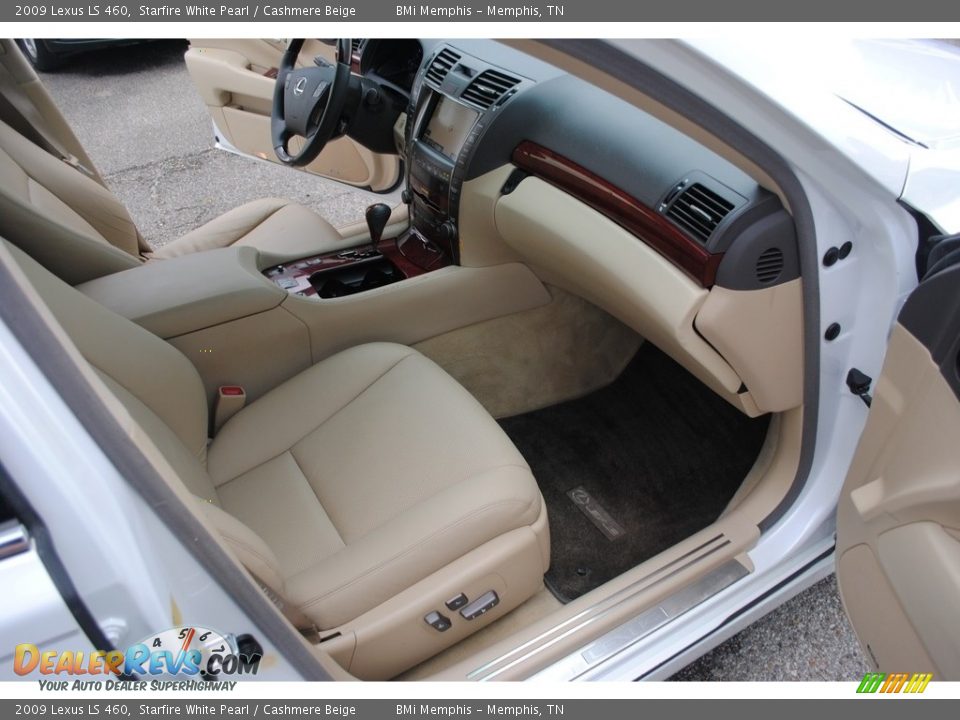 2009 Lexus LS 460 Starfire White Pearl / Cashmere Beige Photo #34