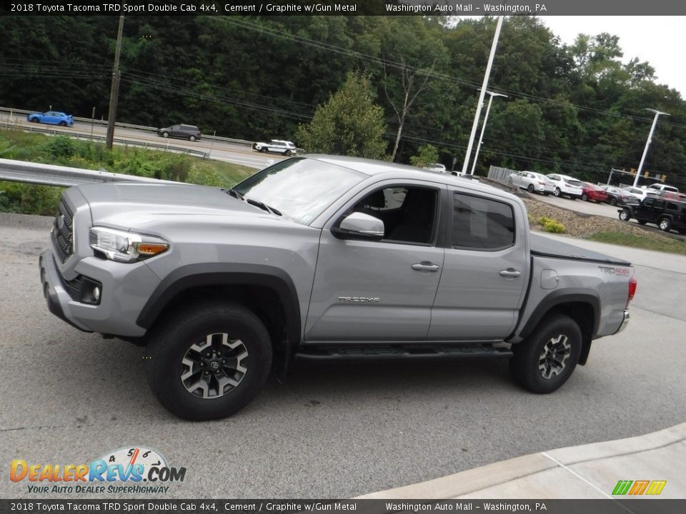 2018 Toyota Tacoma TRD Sport Double Cab 4x4 Cement / Graphite w/Gun Metal Photo #14