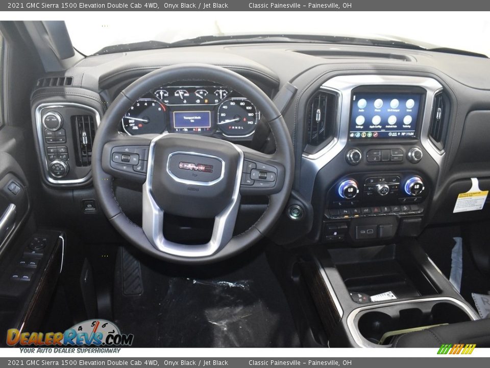 2021 GMC Sierra 1500 Elevation Double Cab 4WD Onyx Black / Jet Black Photo #11