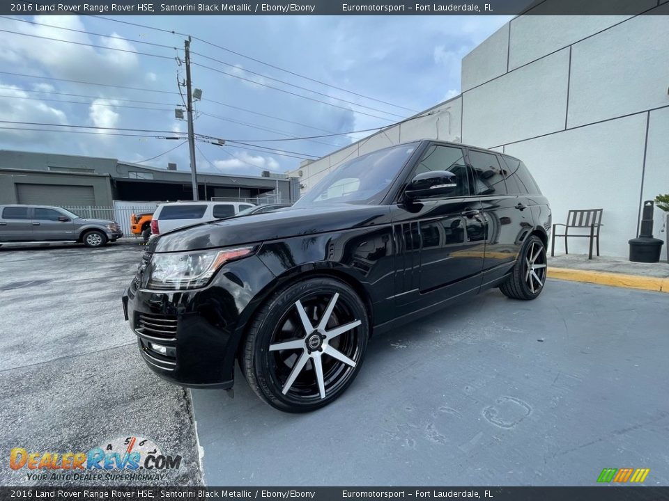 2016 Land Rover Range Rover HSE Santorini Black Metallic / Ebony/Ebony Photo #1