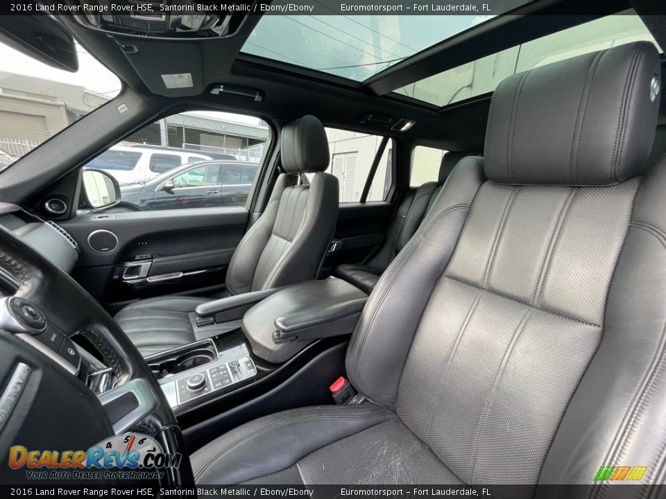 2016 Land Rover Range Rover HSE Santorini Black Metallic / Ebony/Ebony Photo #2