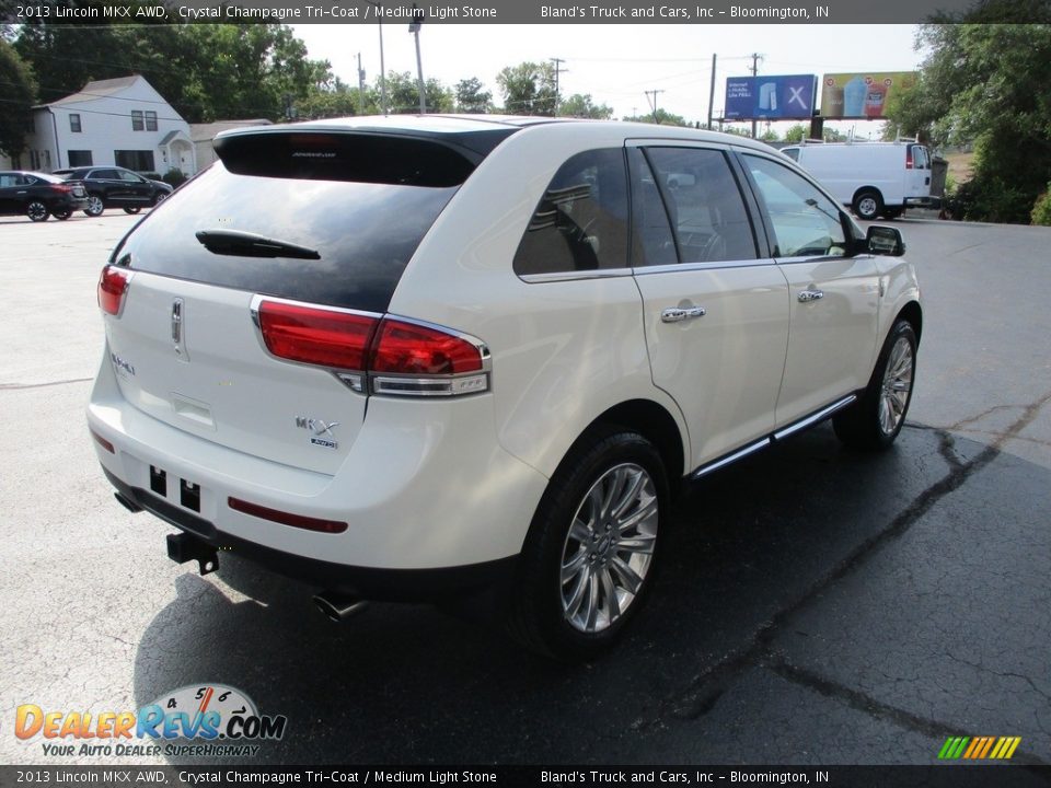 2013 Lincoln MKX AWD Crystal Champagne Tri-Coat / Medium Light Stone Photo #4