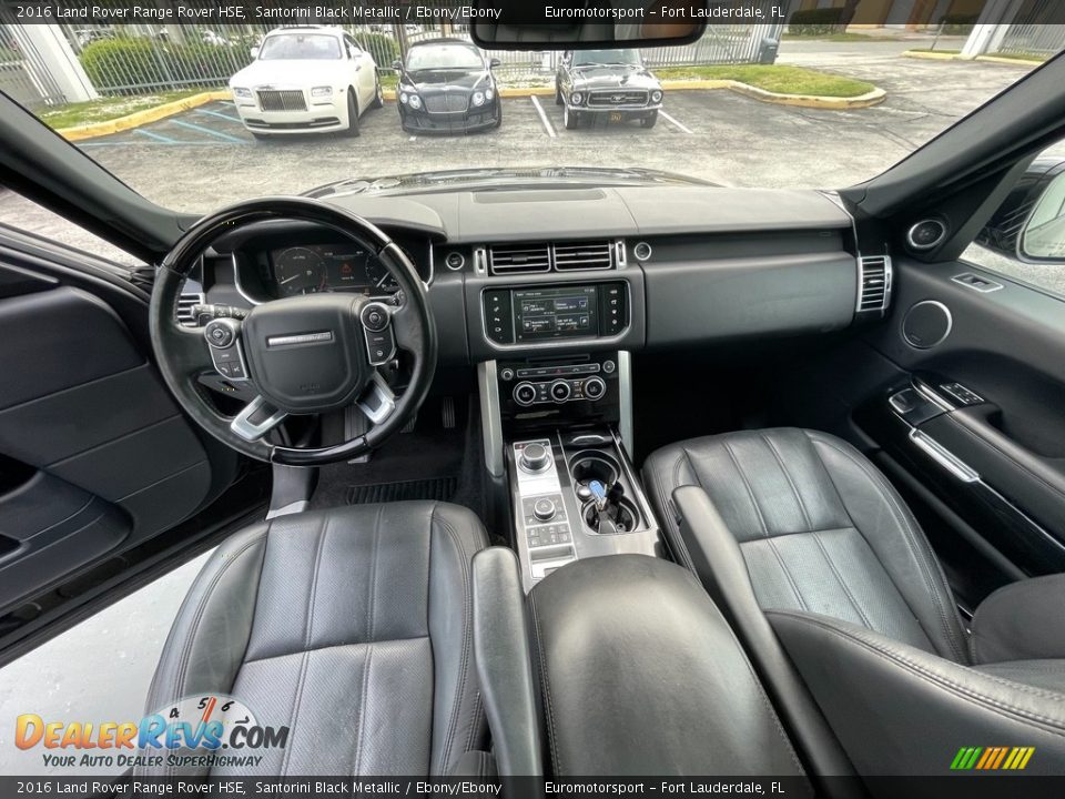 2016 Land Rover Range Rover HSE Santorini Black Metallic / Ebony/Ebony Photo #4