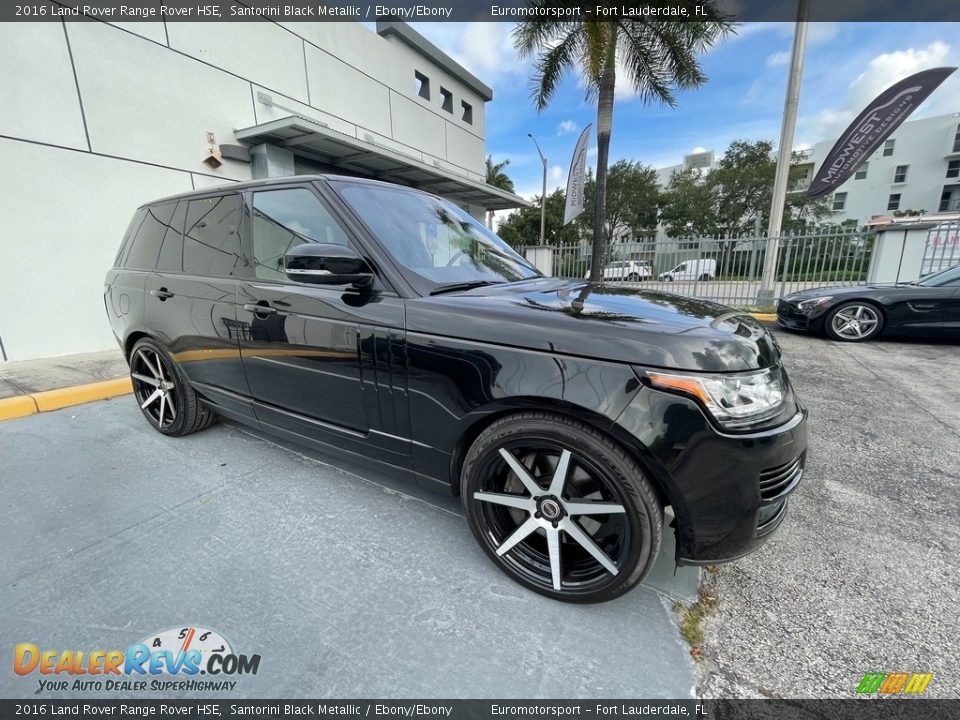 2016 Land Rover Range Rover HSE Santorini Black Metallic / Ebony/Ebony Photo #5