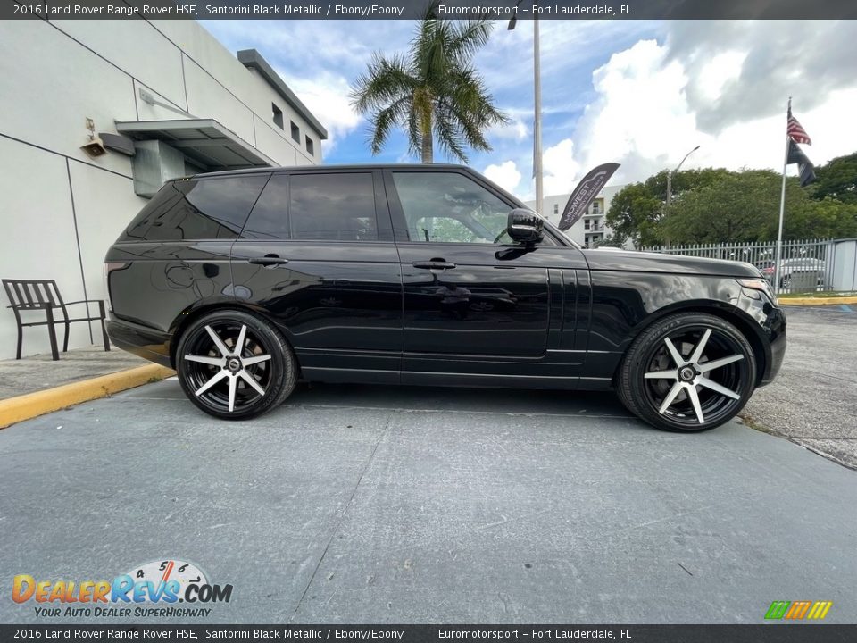2016 Land Rover Range Rover HSE Santorini Black Metallic / Ebony/Ebony Photo #6