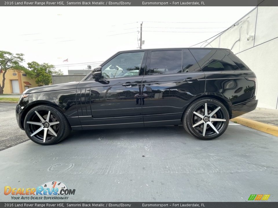 2016 Land Rover Range Rover HSE Santorini Black Metallic / Ebony/Ebony Photo #7