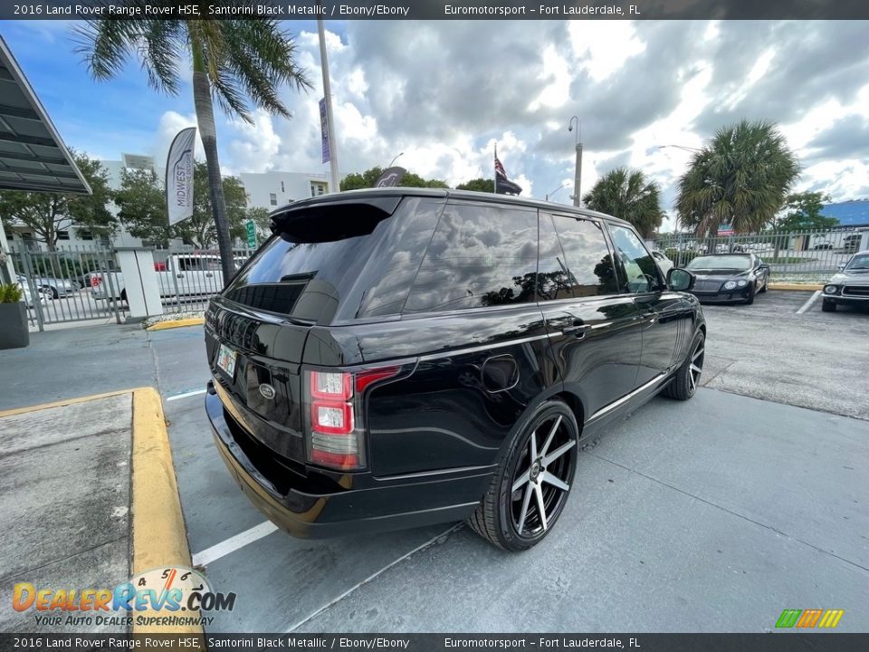 2016 Land Rover Range Rover HSE Santorini Black Metallic / Ebony/Ebony Photo #11