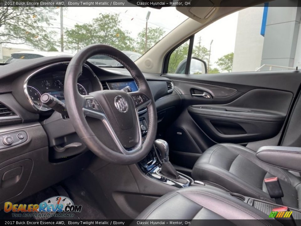 Ebony Interior - 2017 Buick Encore Essence AWD Photo #3