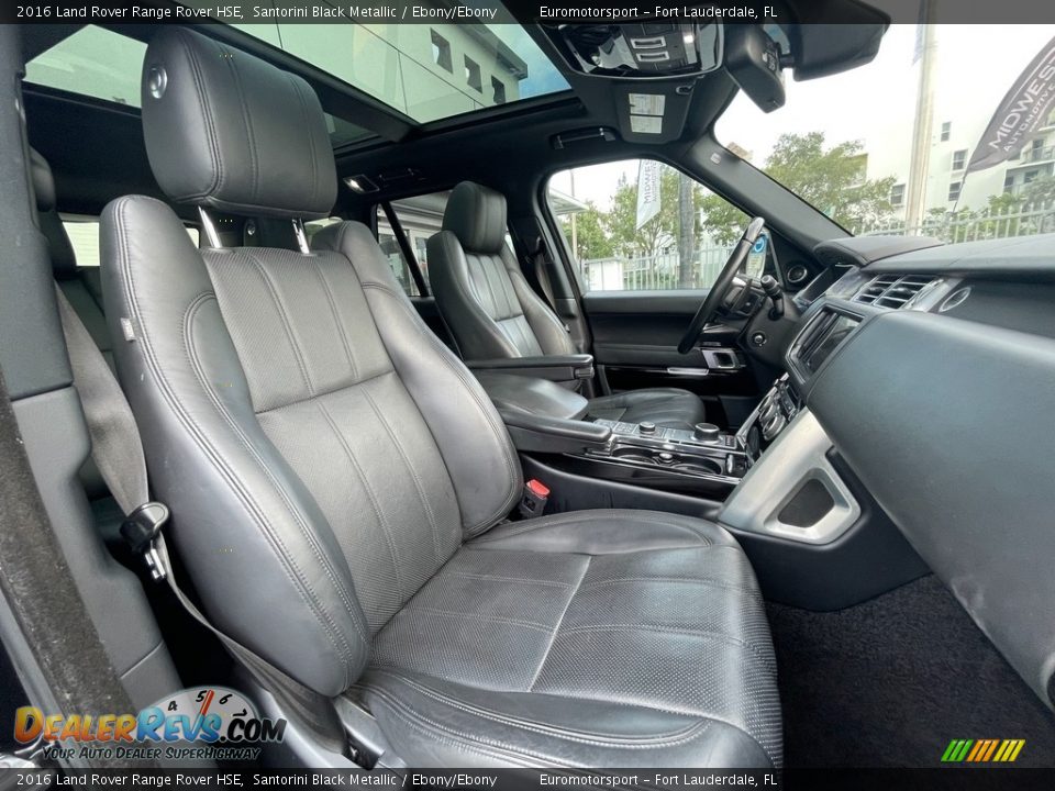 2016 Land Rover Range Rover HSE Santorini Black Metallic / Ebony/Ebony Photo #16