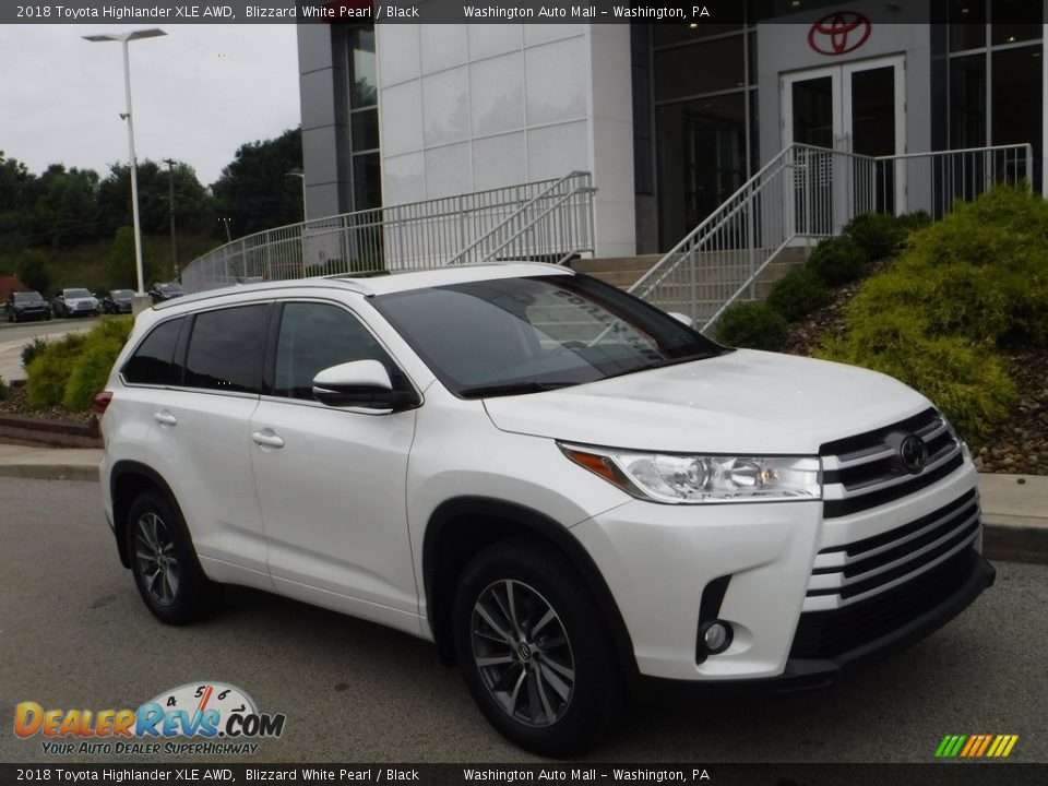 2018 Toyota Highlander XLE AWD Blizzard White Pearl / Black Photo #1