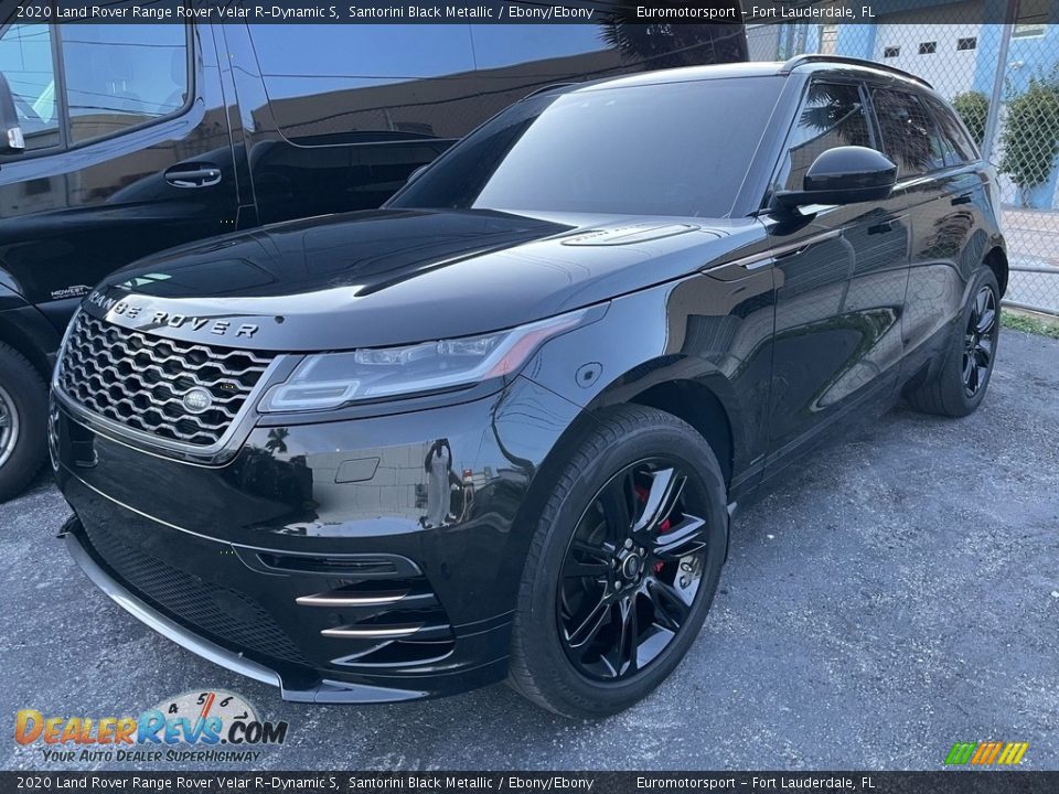 2020 Land Rover Range Rover Velar R-Dynamic S Santorini Black Metallic / Ebony/Ebony Photo #4